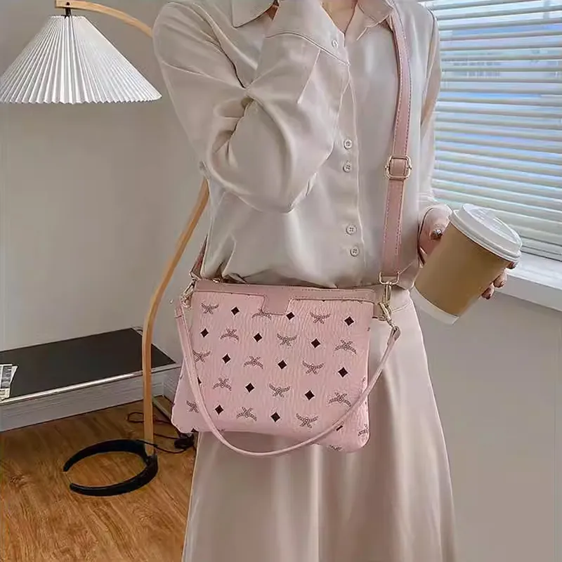 JANE KLAIN Synthetic Leather Tote Handbag Shoulder Bag Tubas Women's Caramel/Milk White/Pink/Black-14