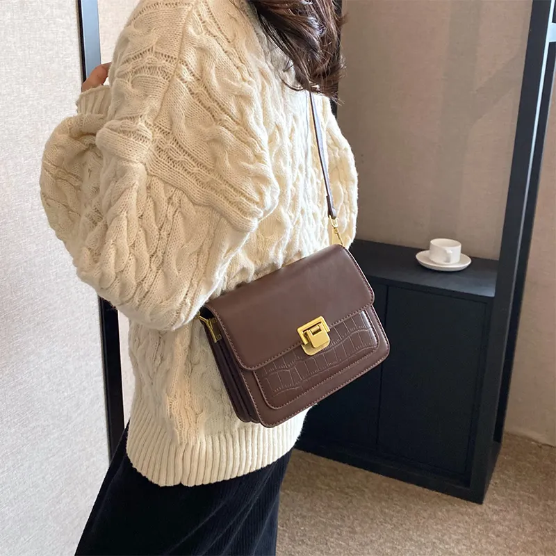 JANE KLAIN PU Tofu Bag Crossbody Bag Regular Women's Black/Coffee/Brown-6