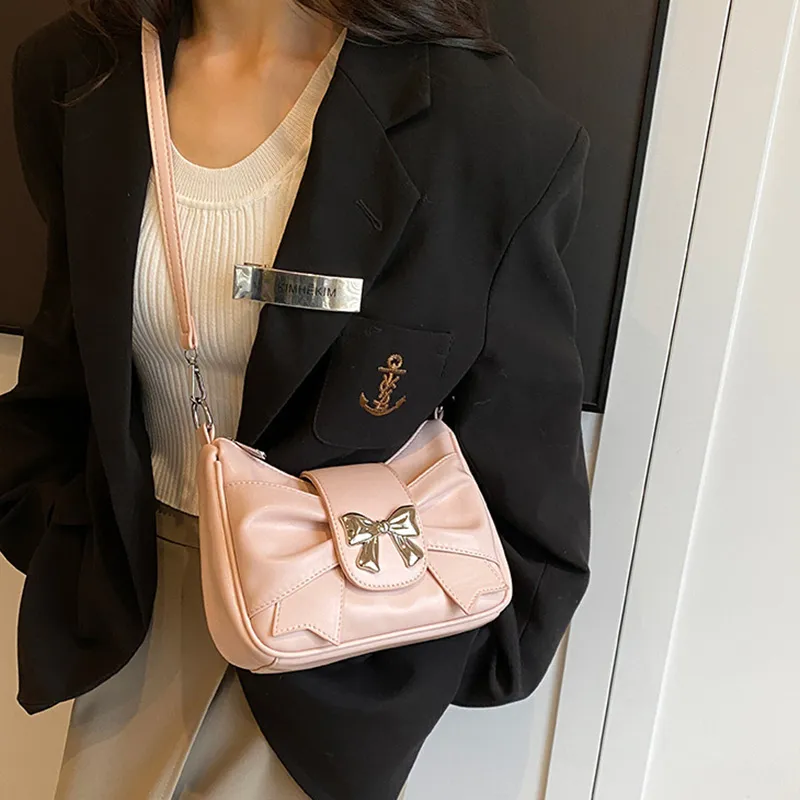 JANE KLAIN Synthetic Leather Shoulder Bag, Crossbody Bag Regular Women's White/Black/Pink-4