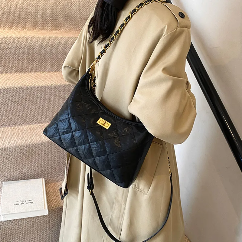 JANE KLAIN Synthetic Leather Shoulder Bag Crossbody Bag Regular Women's Black-2