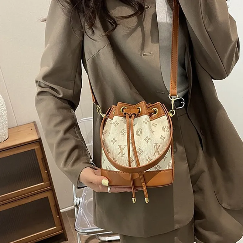JANE KLAIN Synthetic Leather Handbag Crossbody Bag Regular Women's Brown & Ecru/Brown & Coffee/Black & Khaki-3