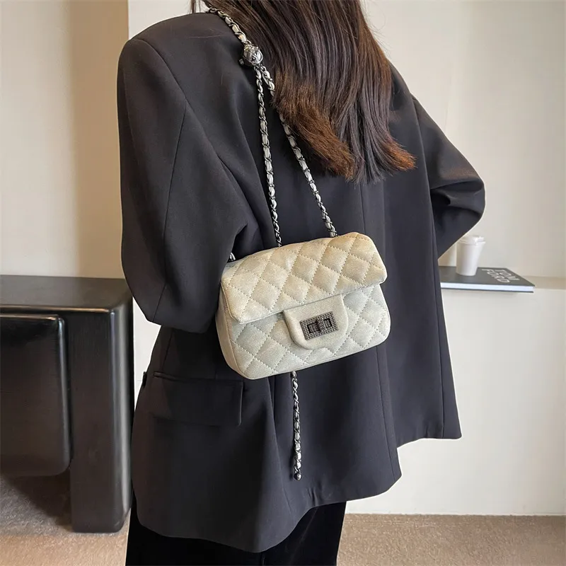 JANE KLAIN PU Shoulder Bag Crossbody Bag Small Square Bag Regular Women's Black/White/Blue-11
