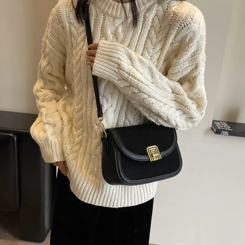 JANE KLAIN Synthetic Leather Shoulder Bag Crossbody Bag Regular Women's Black/Coffee/Brown/Green-4