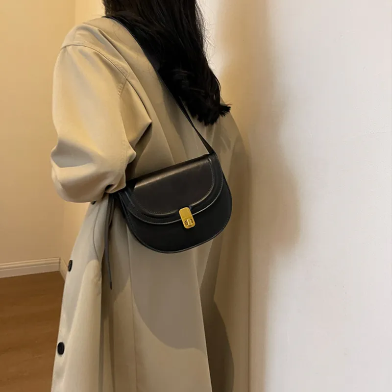 JANE KLAIN Synthetic Leather Small Square Bag, Crossbody Bag, Shoulder Bag Regular Unisex Black/White/Red/Coffee-3