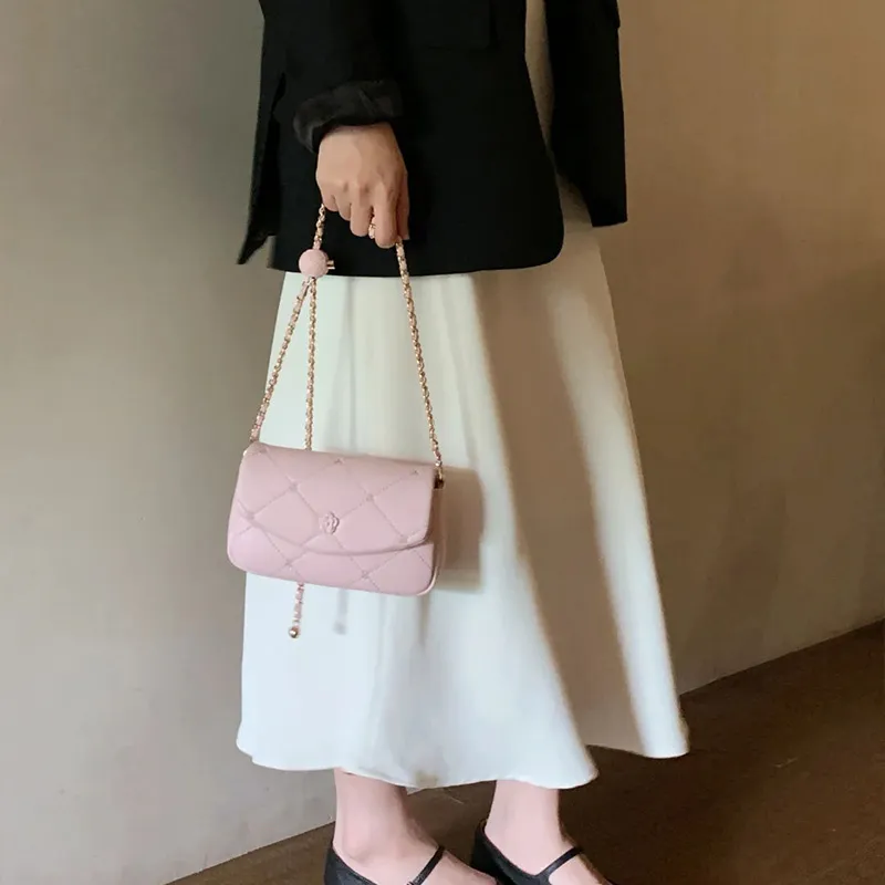 JANE KLAIN Synthetic Leather Crossbody Bag Regular Women's White/Pink/Green-6