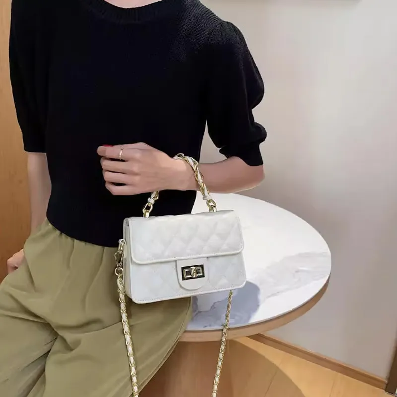 JANE KLAIN Synthetic Leather Shoulder Bag, Crossbody Bag Regular Women's Black/White-11