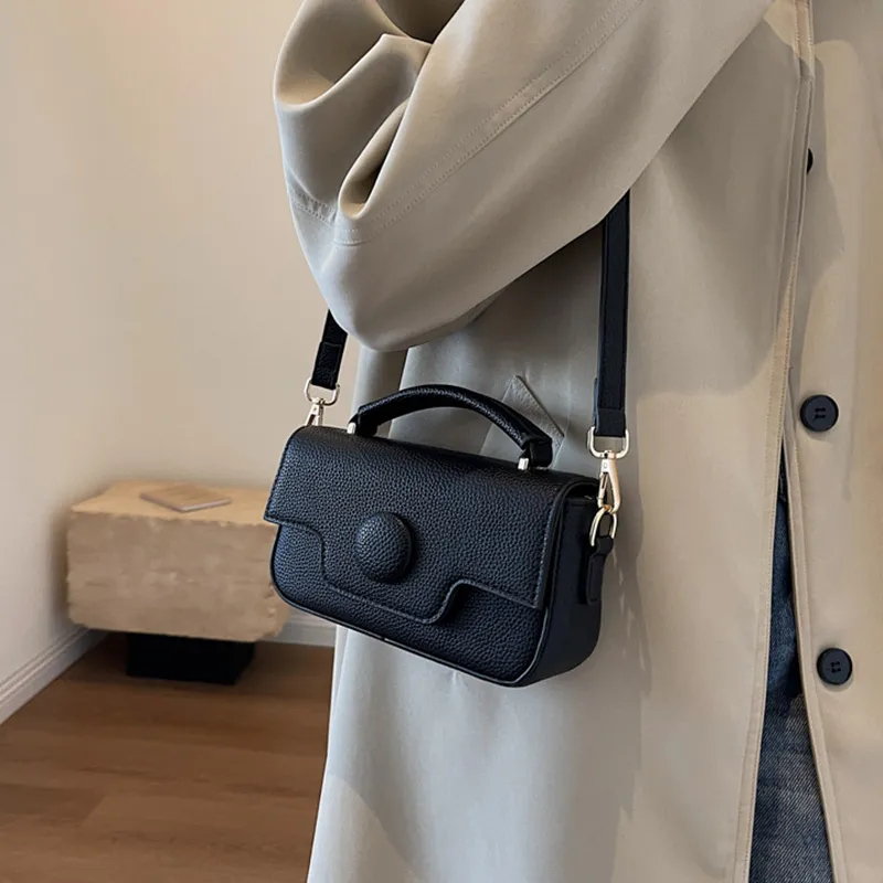 JANE KLAIN PU Shoulder Bag, Crossbody Bag, Handbag Small Size Women's Black/Ecru/Coffee-2