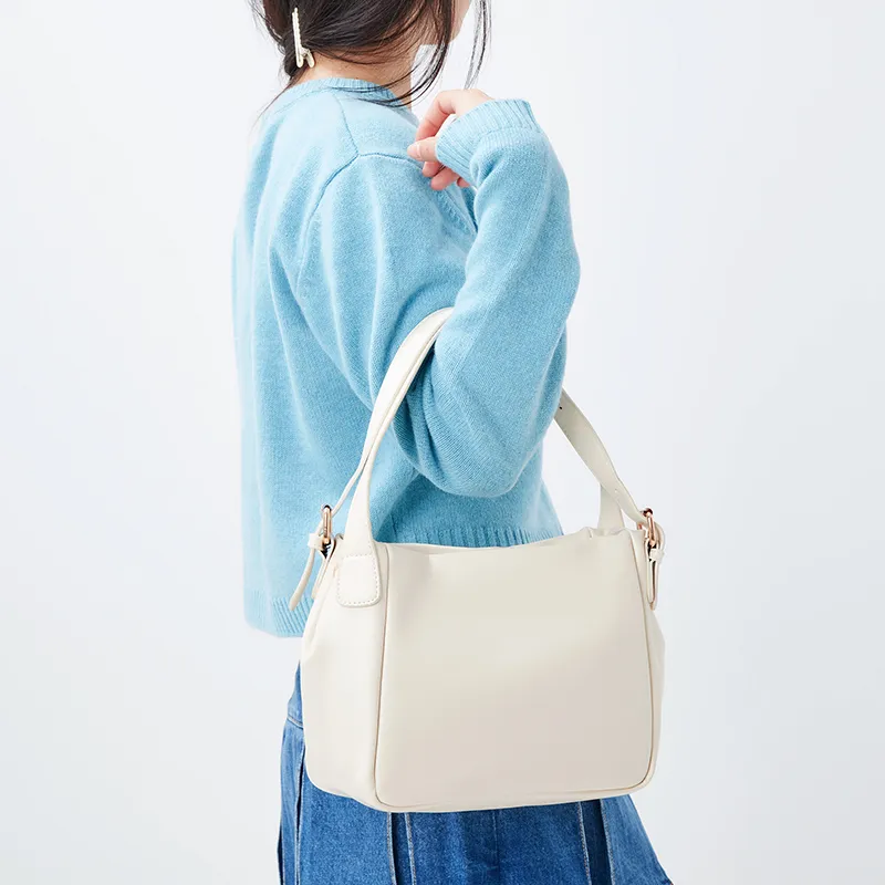 JANE KLAIN Synthetic Leather Underarm Shoulder Bag Women's White/Green/Black-2