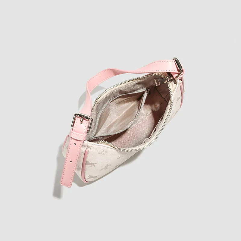 JANE KLAIN Synthetic Leather Shoulder Bag Regular Women's Lake Blue/Peach Pink/Mocha-5