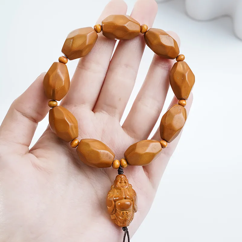 Two Or Ninety Woods Olive Pit Walnut Bracelets Unisex-4