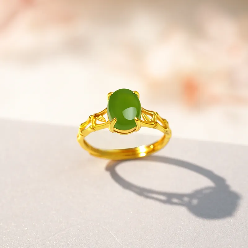 YINXIANGMOU Hetian Jade Rings Jasper Women's-7