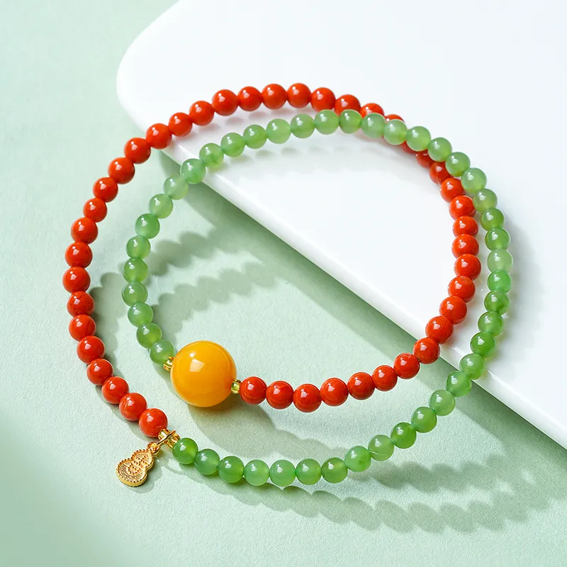 YINXIANGMOU Hetian Jade Bracelets Jasper Women's-4