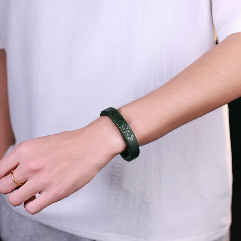 YINXIANGMOU Hetian Jade Bangles Green Jade Men's-3