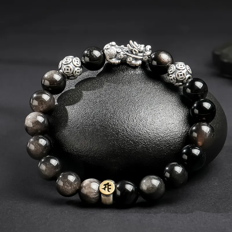 YINXIANGMOU Obsidian Bracelets Men's-24