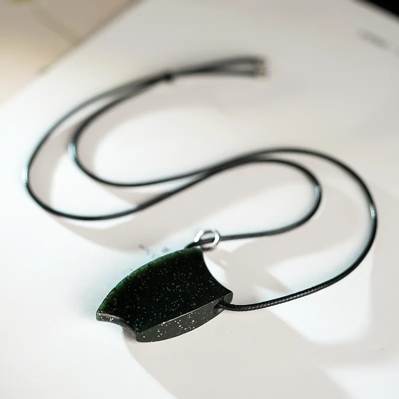 YINXIANGMOU Hetian Jade Necklaces Green Jade Unisex-14