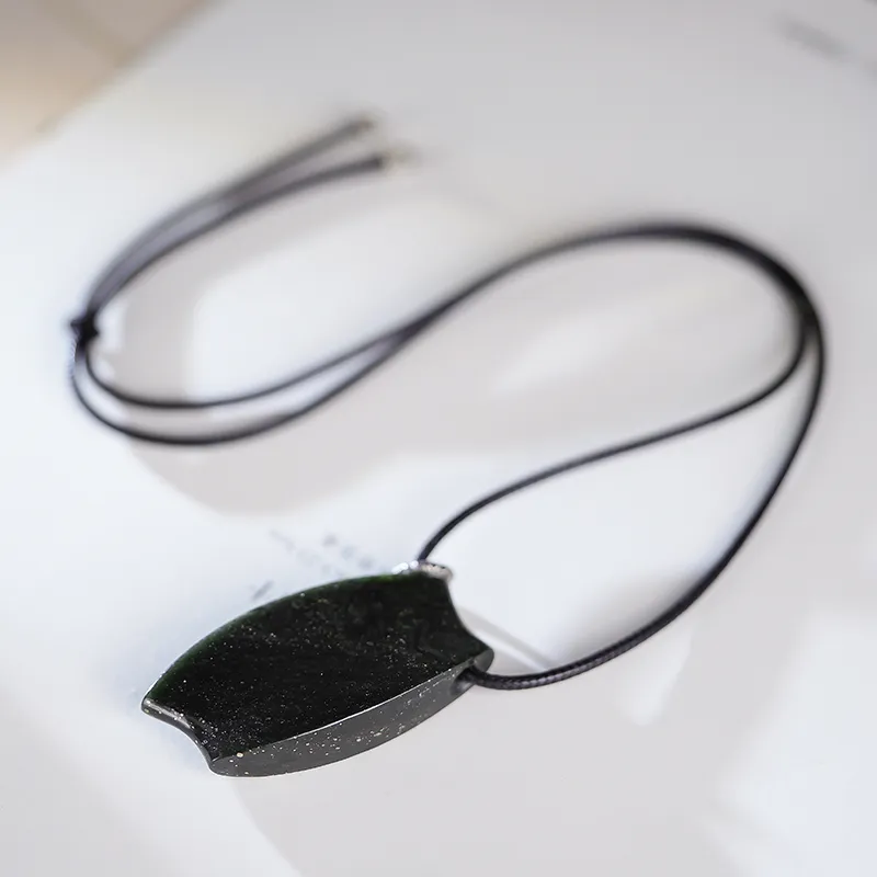 YINXIANGMOU Hetian Jade Necklaces Green Jade Unisex-28