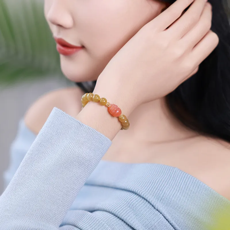 YINXIANGMOU Hetian Jade Bracelets Sugar Jade Women's-3
