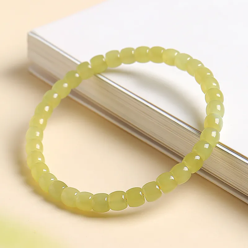 YINXIANGMOU Hetian Jade Bracelets Yellow Jade Women's-5