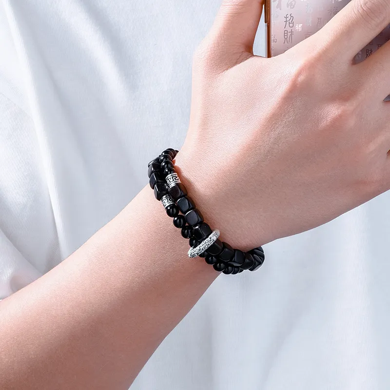 MAGICPOLE Obsidian Bracelets Men's-3