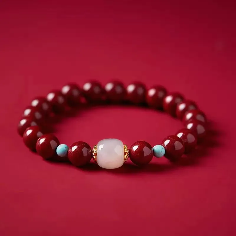 MAGICPOLE Reconstructed Cinnabar Bracelets Women's-5