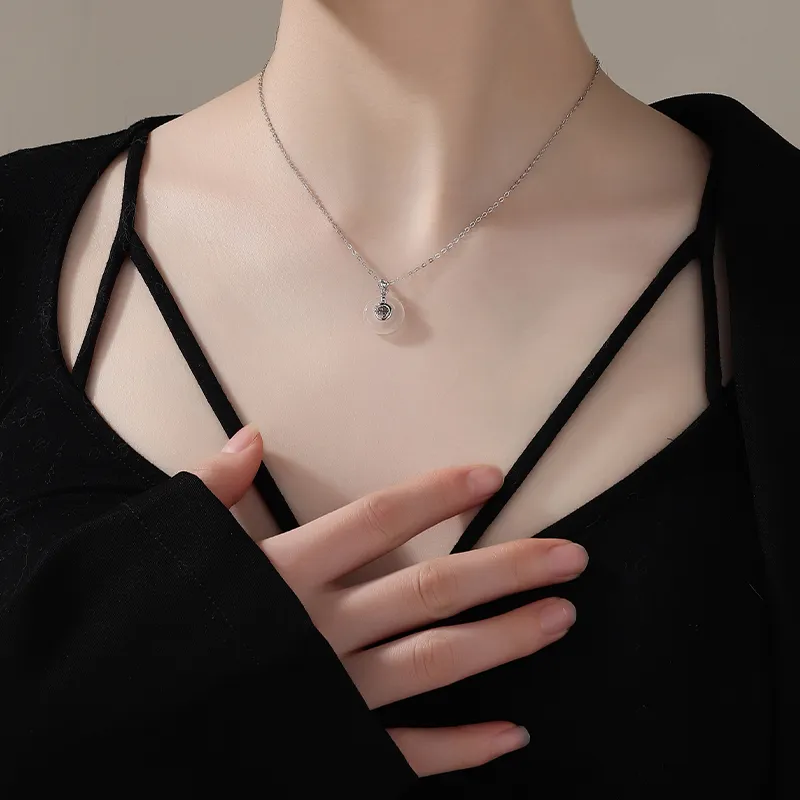 MAGICPOLE Chalcedony Jade Necklaces Women's-3