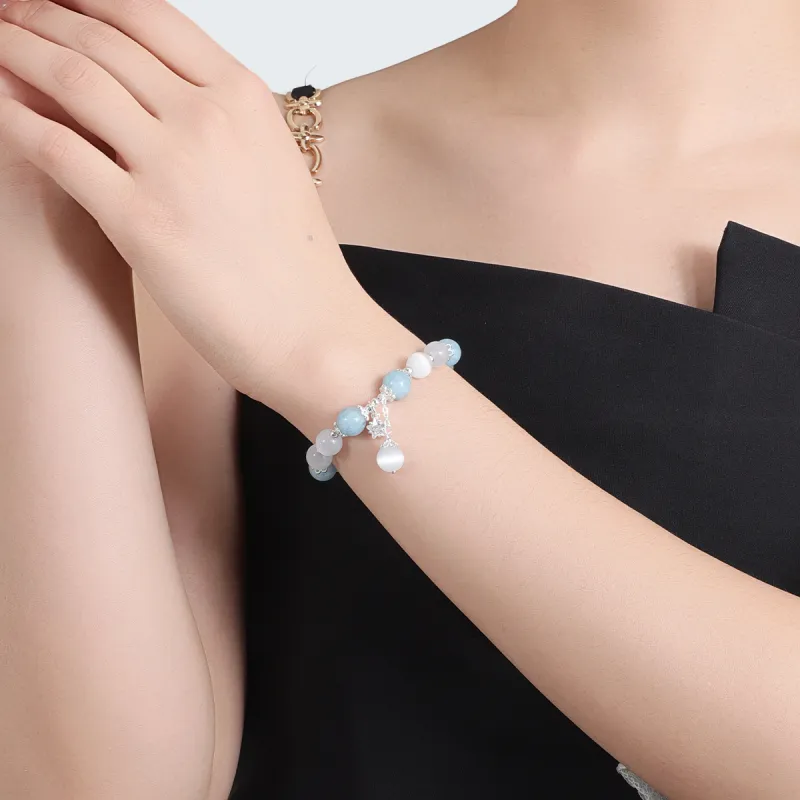 MAGICPOLE Glass Cat Eye Bracelets Women's-4