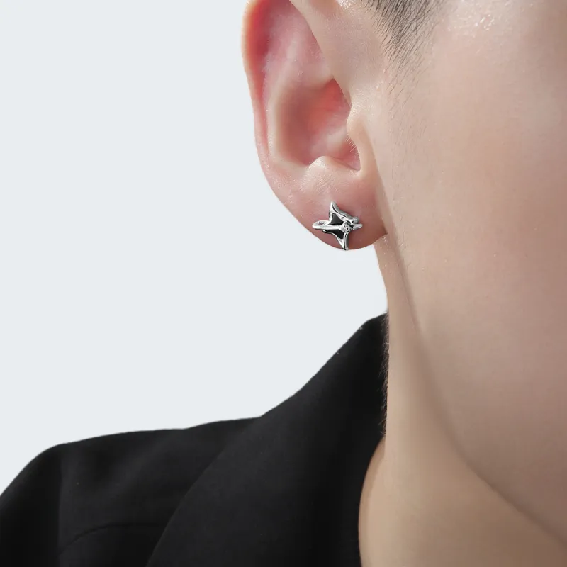 MAGICPOLE 999 Fine Silver, Zircon Stud Earrings Unisex Silver, Birthday Anniversary-1