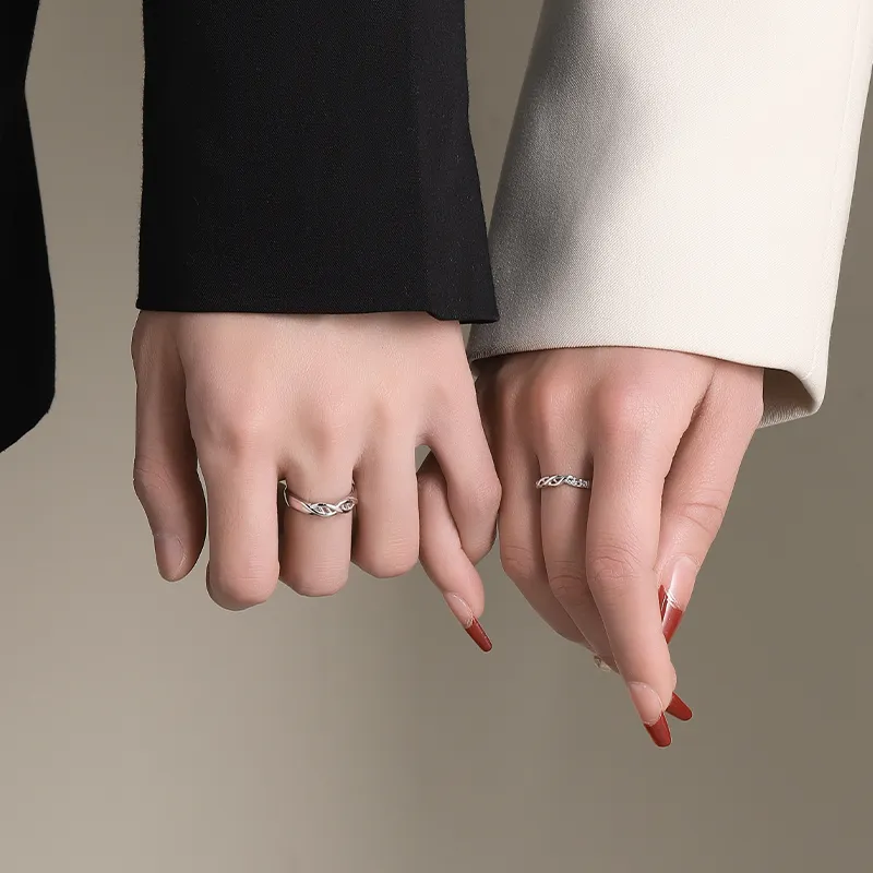 MAGICPOLE 925 Sterling Silver Rings Unisex Silver-5