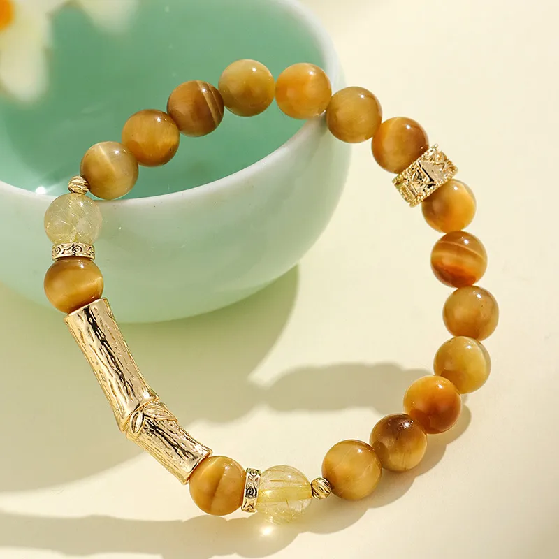 MAGICPOLE Tiger's Eye Stone Bracelets Unisex-3
