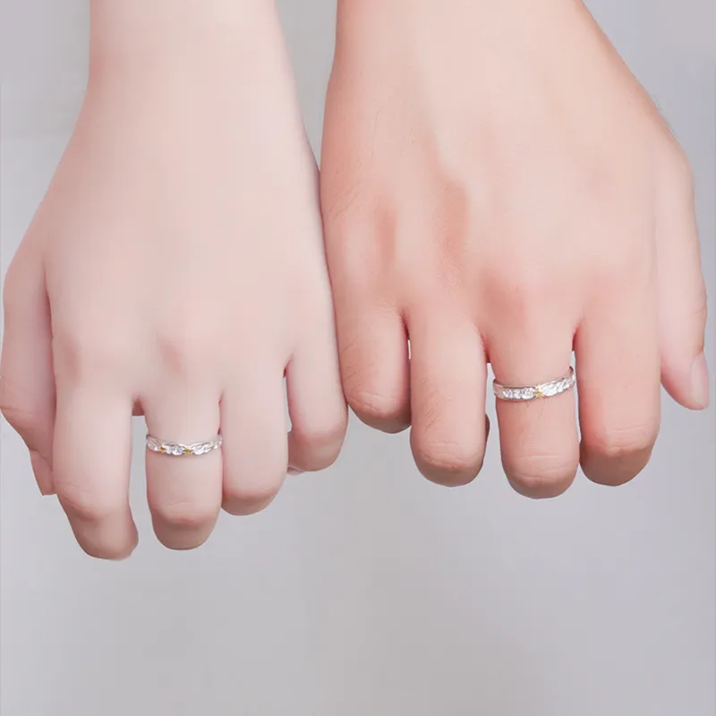 MAGICPOLE 999 Fine Silver Rings Unisex Silver-7
