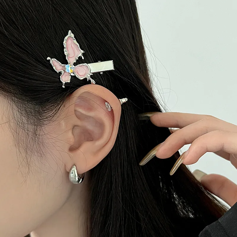 MAGICPOLE Alloy Hair Clips Women's White/Pink-4
