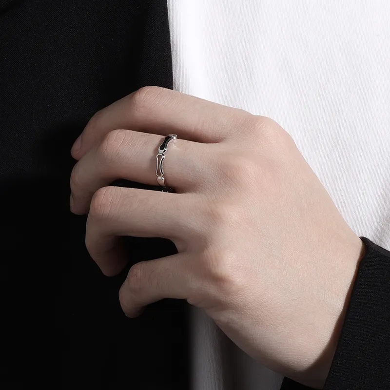 MAGICPOLE Sterling Silver Rings Unisex Silver-2