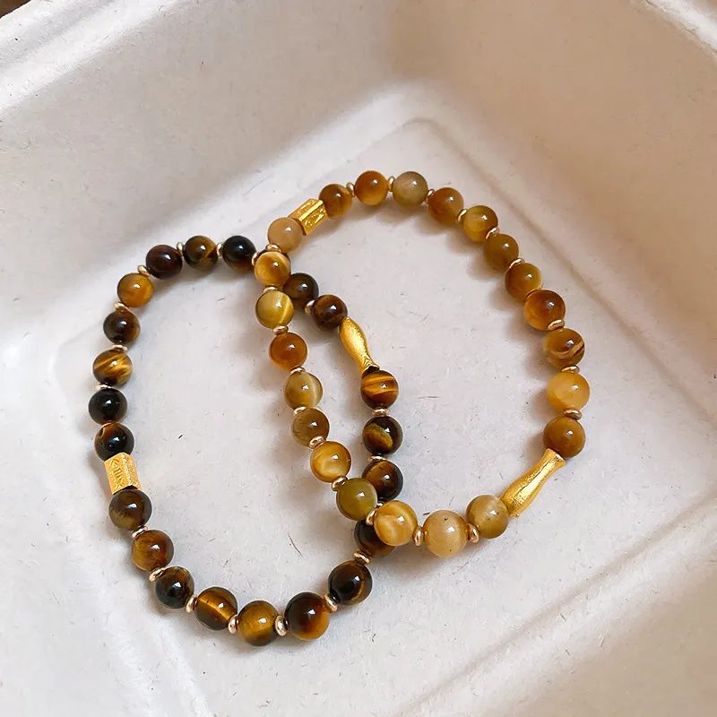 MAGICPOLE Tiger's Eye Stone Bracelets Unisex-12