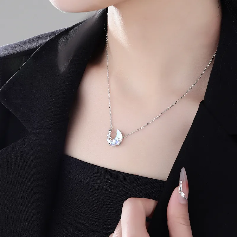 MAGICPOLE 925 Sterling Silver Necklaces Women's Silver-2