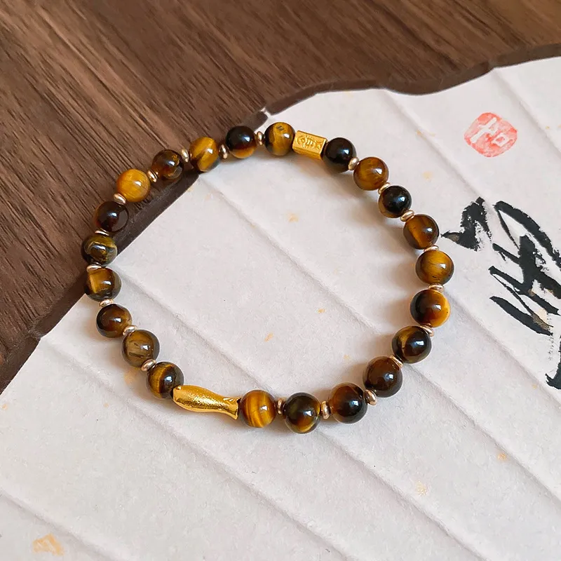 MAGICPOLE Tiger's Eye Stone Bracelets Unisex-5