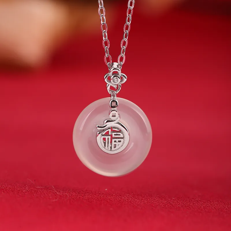 MAGICPOLE Chalcedony Jade Necklaces Women's-4