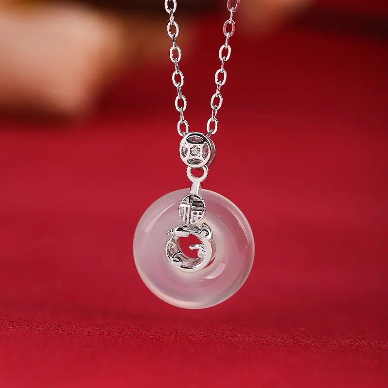 MAGICPOLE Chalcedony Jade Necklaces Women's-1