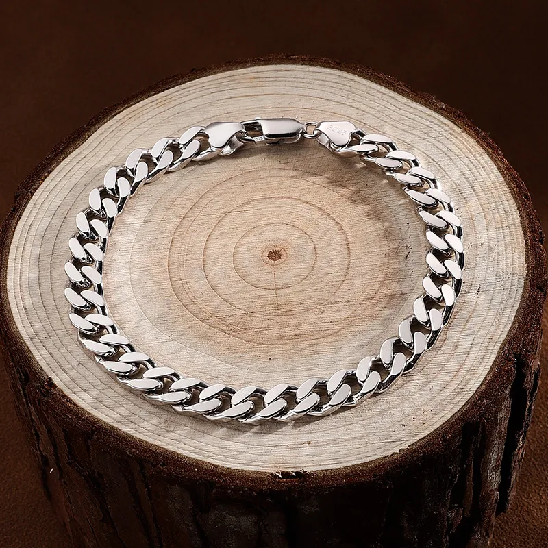 MAGICPOLE 925 Sterling Silver Bracelets Unisex Silver-5