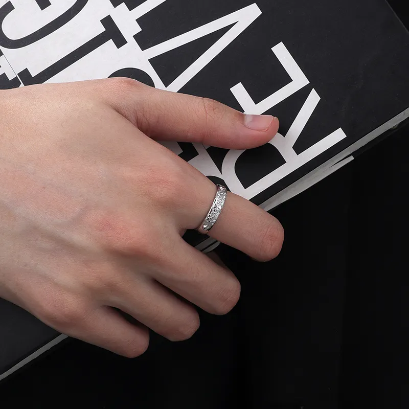 MAGICPOLE 999 Fine Silver Rings Men's Silver-7