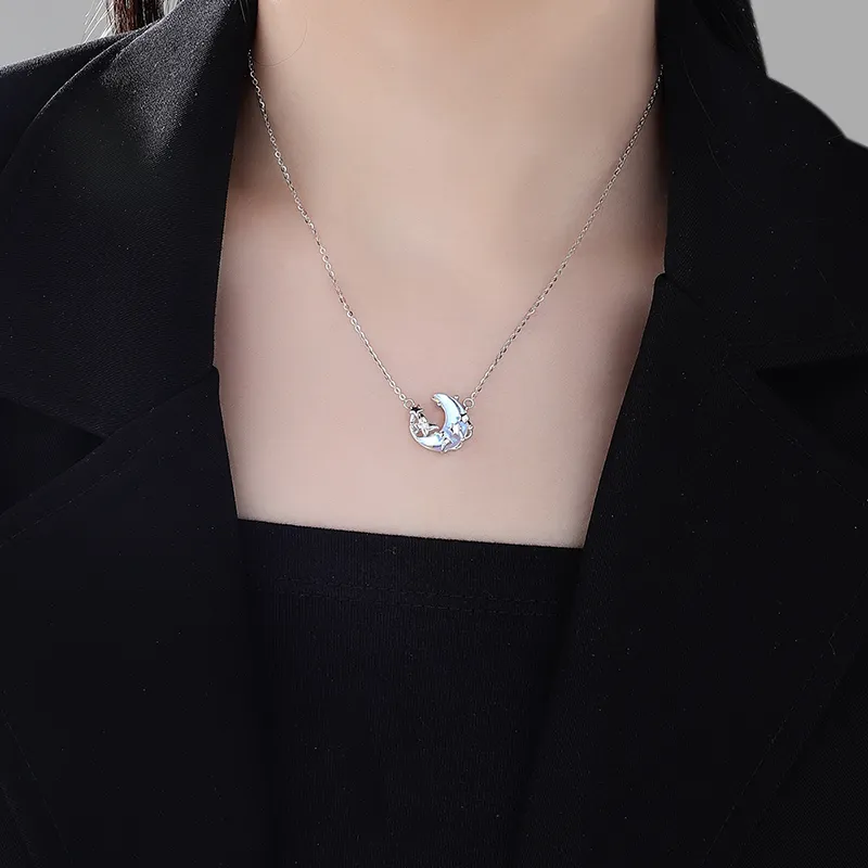 MAGICPOLE 925 Sterling Silver Necklaces Women's Silver-1