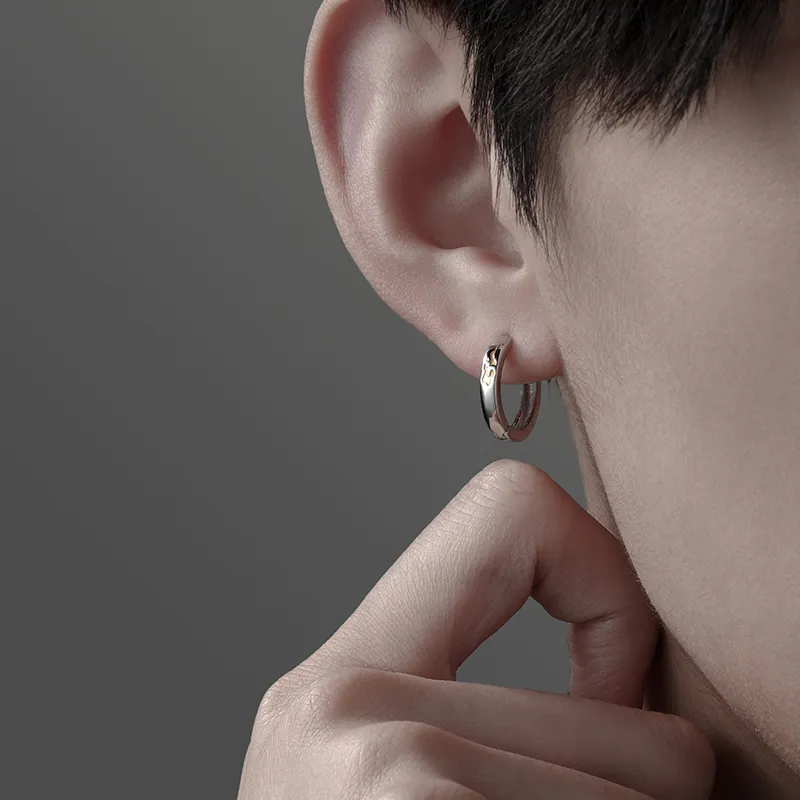 MAGICPOLE 999 Fine Silver Earrings Men's Silver-1