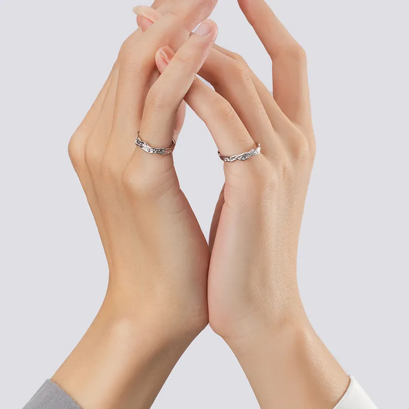 MAGICPOLE 999 Fine Silver Rings Unisex Silver-4