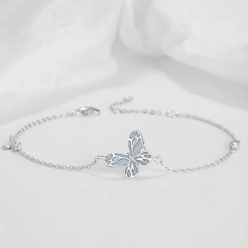 MAGICPOLE 925 Sterling Silver Zircon Bracelets Women's Silver-3