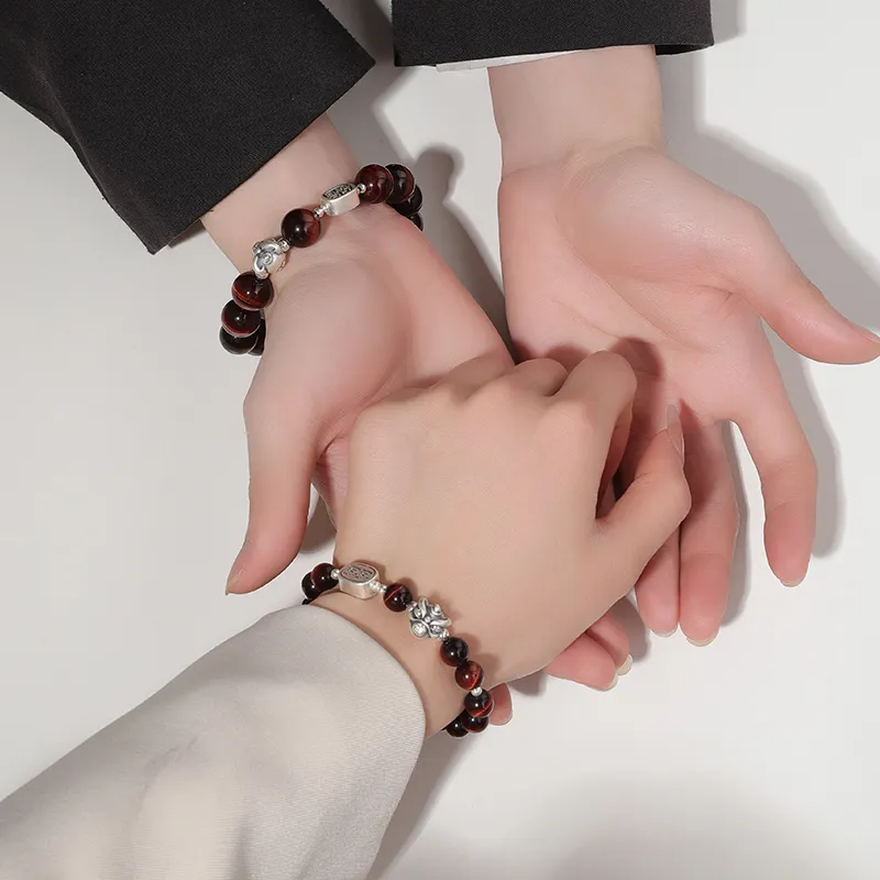 MAGICPOLE Tiger's Eye Stone Bracelets Unisex-4