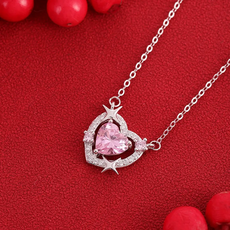 MAGICPOLE 925 Sterling Silver Necklaces Women's Silver, Love Confession Gift-4