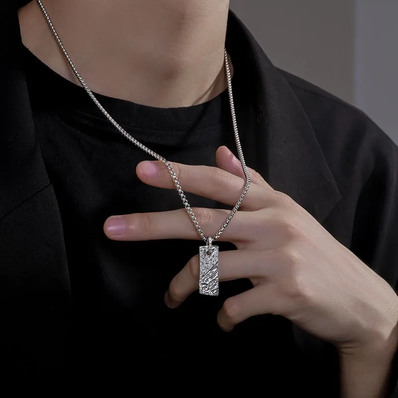 MAGICPOLE 925 Sterling Silver Necklaces Men's-3