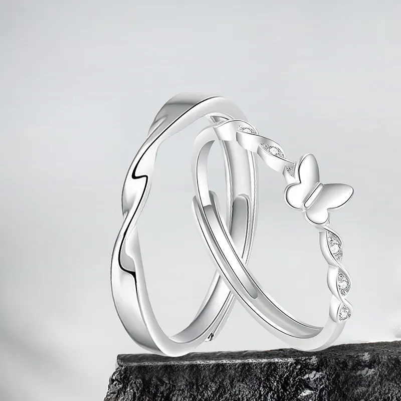 MAGICPOLE 999 Fine Silver Rings Unisex Silver-6