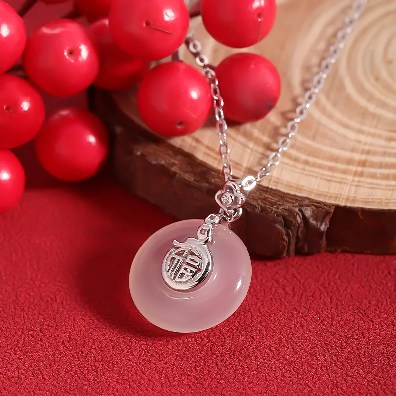 MAGICPOLE Chalcedony Jade Necklaces Women's-5