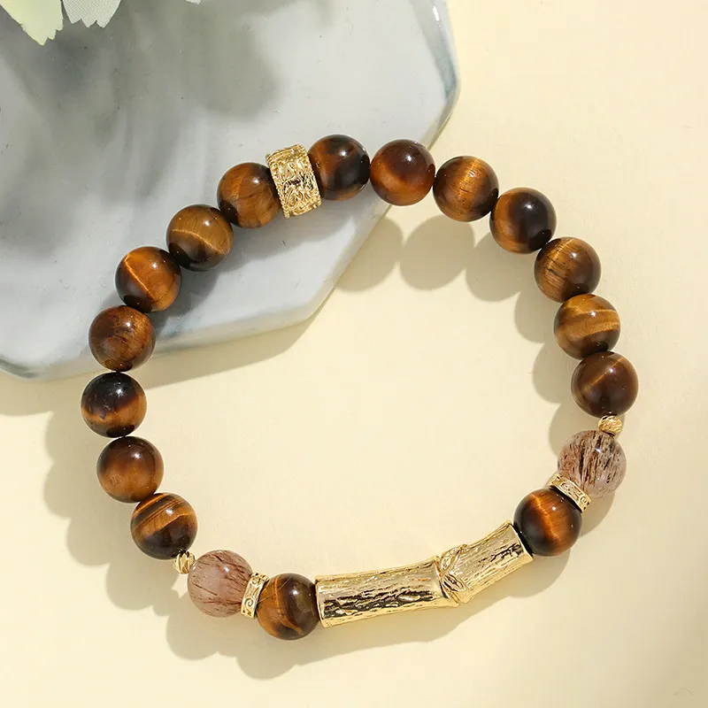 MAGICPOLE Tiger's Eye Stone Bracelets Unisex-5