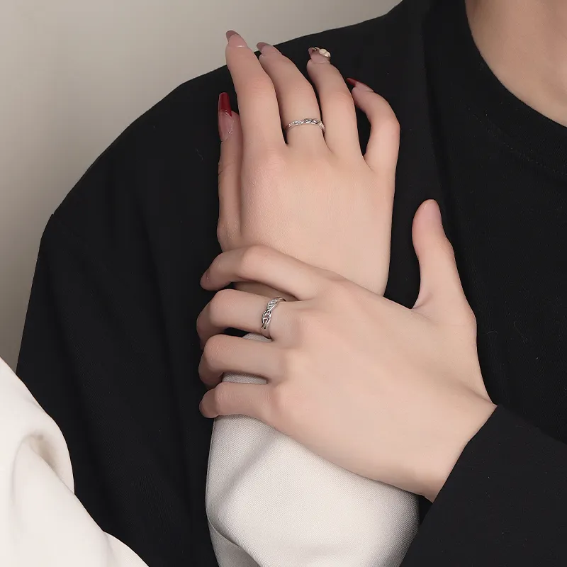 MAGICPOLE 925 Sterling Silver Rings Unisex Silver-6